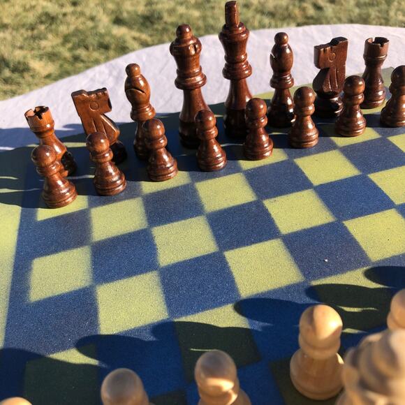 Chess Set - Yellow Blue Mix - Picture 4 of 9